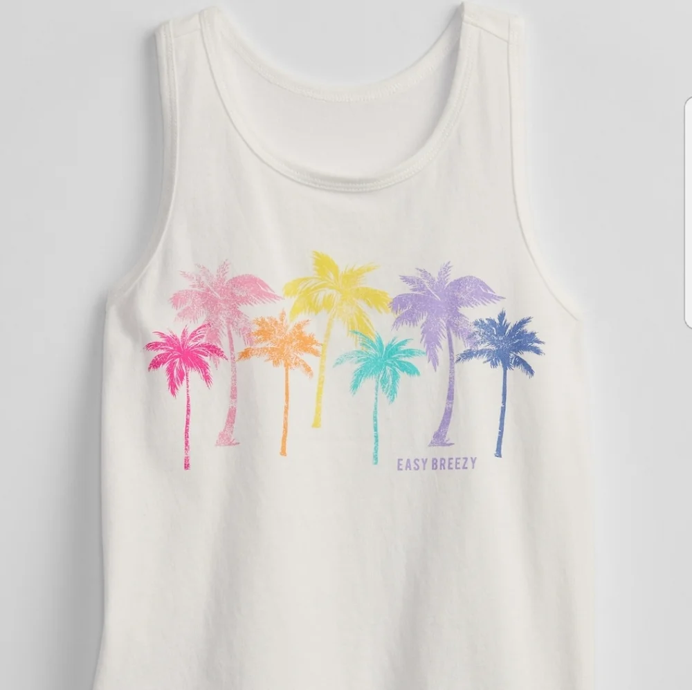 Gap girls size 8  graphic tank NWT‎